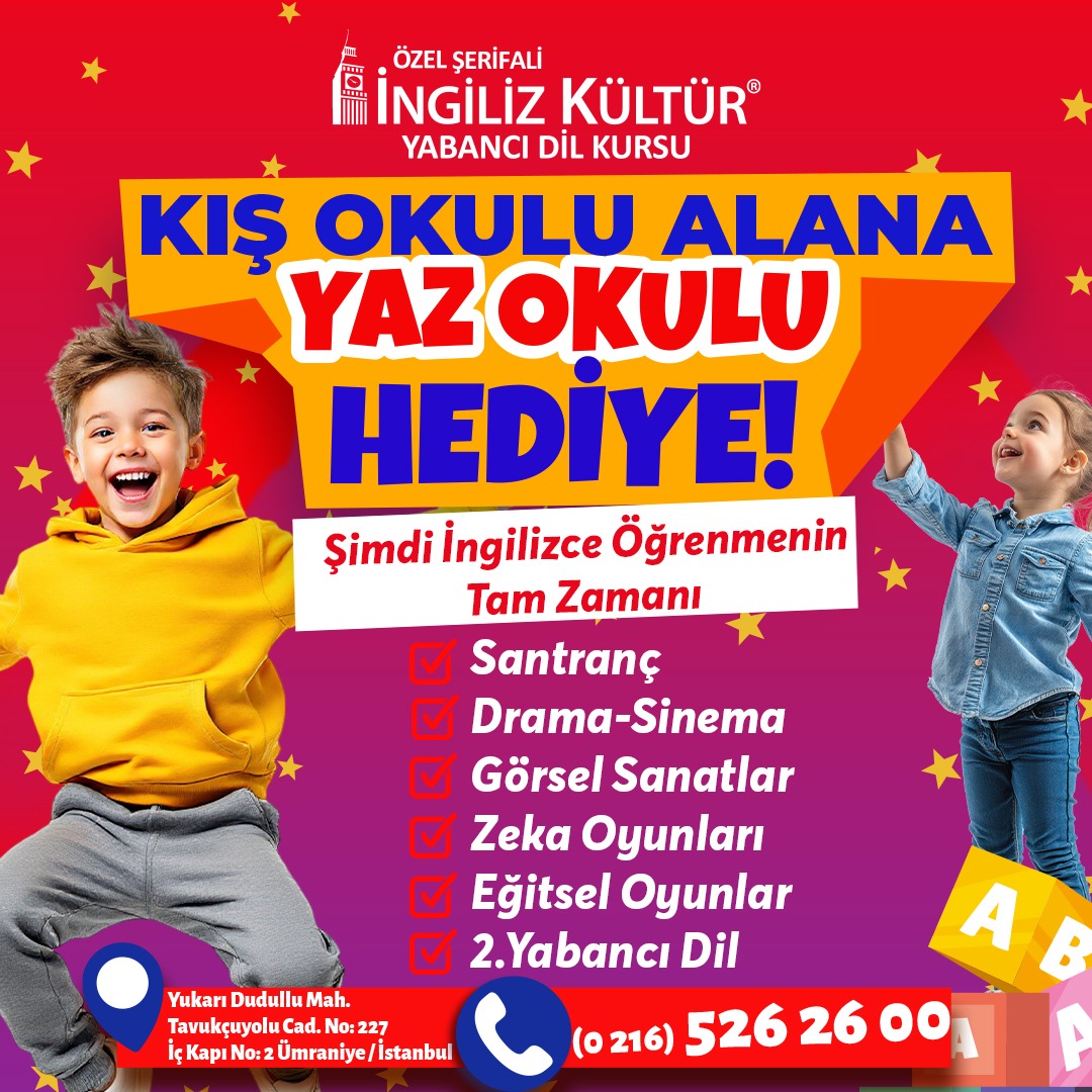 Kış Okulu'na kayıt olana Yaz Okulu HEDİYE!
